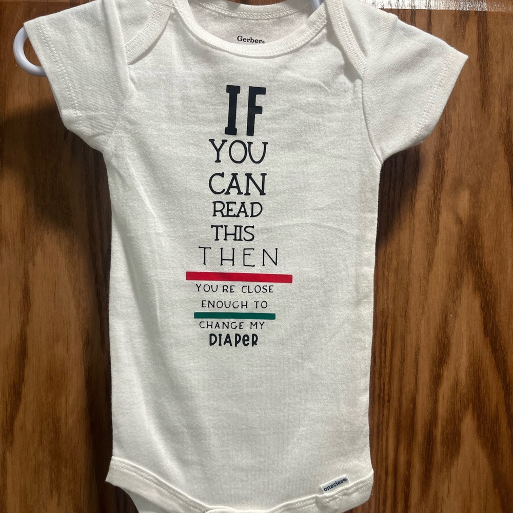 Gerber White Onesie